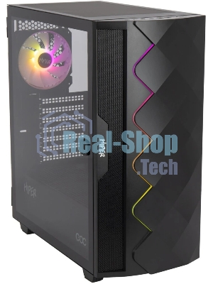 Компьютерный корпус Hiper DCB черный без БП ATX 1x120mm 1x140mm 1xUSB2.0 1xUSB3.0 audio bott PSU