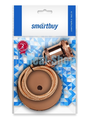 Светильник подвесной Smartbuy (SBE-CLHE27m-c) с патроном металлическим e27, 1 м, медь