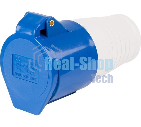 Розетка Rexant 223 переносная 2Р+РЕ 32А 220В IP44