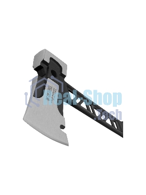 Топор цельнокованый Denzel 600 г, двухкомпонентная обрезиненная рукоятка