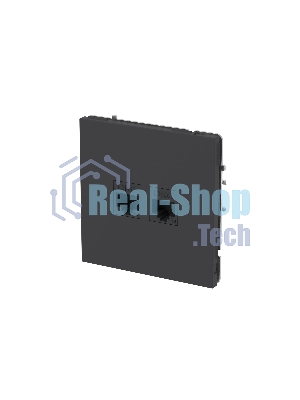 Компьютерная розетка RJ-45 без шторки, кат.5е двойная, KANT, черный уголь
