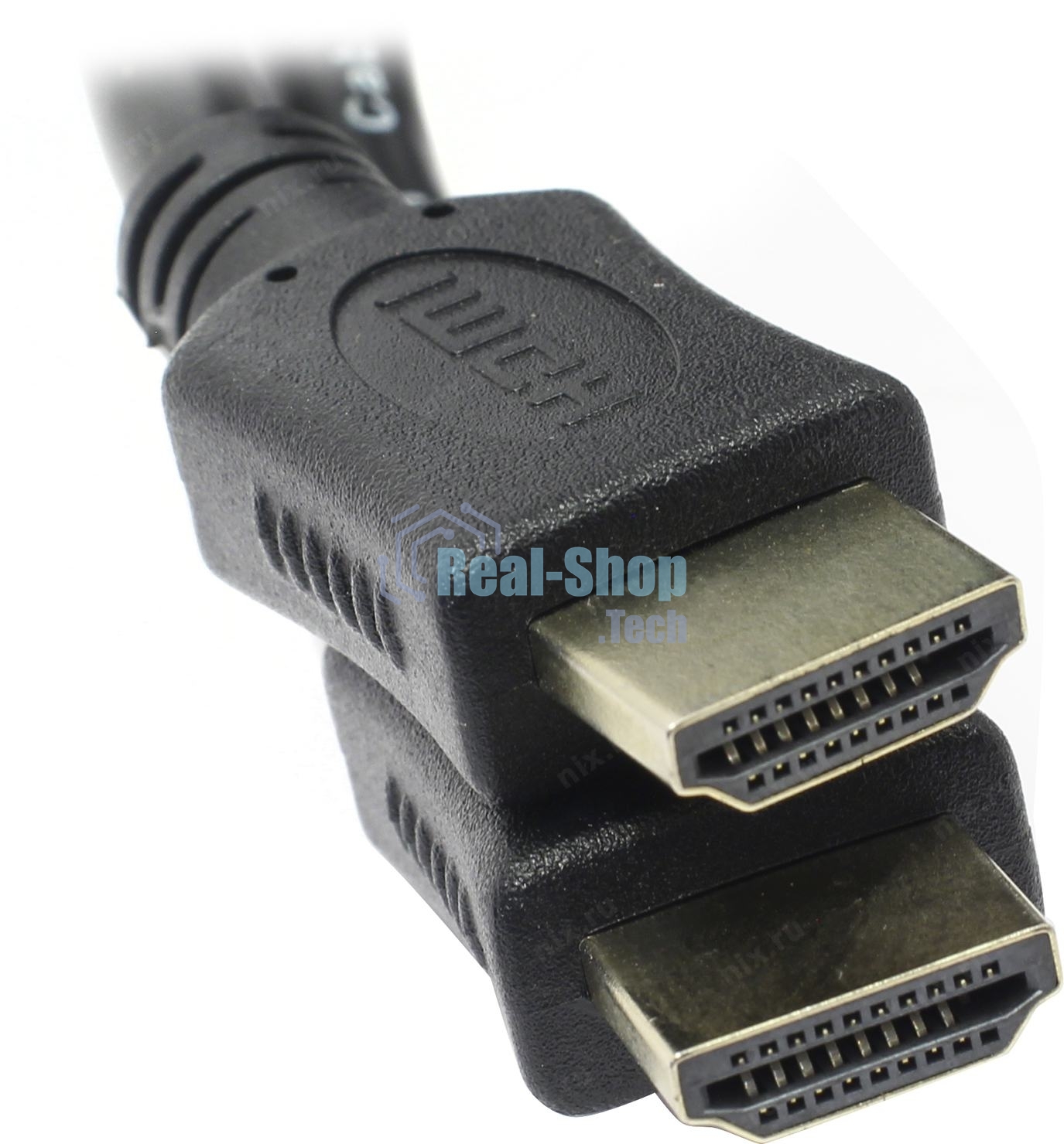 Кабель HDMI C-HM-HM-7.5M Wize, 7.5 м, v.2.0, 19M/19M, позол.разъемы, экран, черный, пакет