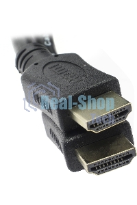 Кабель HDMI C-HM-HM-7.5M Wize, 7.5 м, v.2.0, 19M/19M, позол.разъемы, экран, черный, пакет