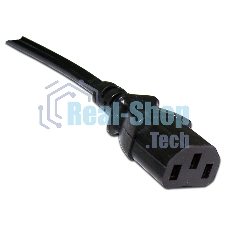 Шнур питания Lanmaster LAN-PP13/SHA-1.5-BK C13-Schuko проводник.:3x0.75мм2 1.5м 220В 10А черный