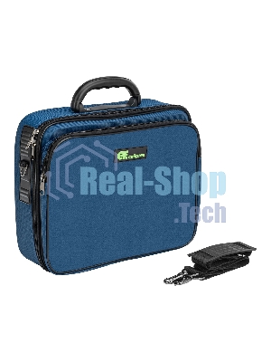 Сумка для инструмента (кейс монтера) Сибртех 365х300х110 мм, 10 карманов, наплечный ремень