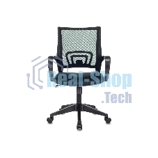 Кресло офисное Бюрократ CH-695N черный, эко.кожа, крестов. пластик