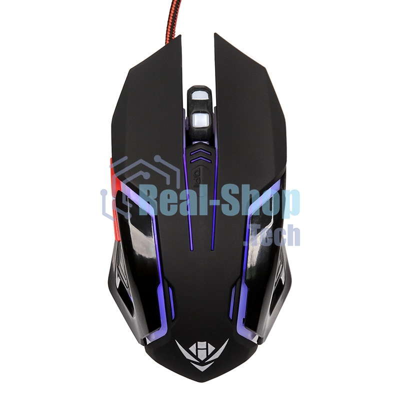 Мышь проводная Nakatomi MOG-20U черный, 2400 dpi, USB, кнопки - 6