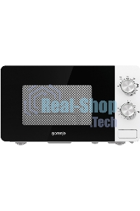 Микроволновая печь Gorenje MO20E2W белый, 20 л, 800 Вт, переключатели - поворотный механизм