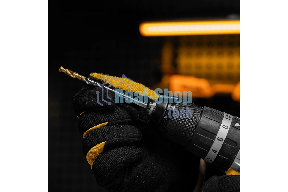 Сверло спиральное по металлу Denzel 5,5 x 93мм, Р6М5, Golden Tip