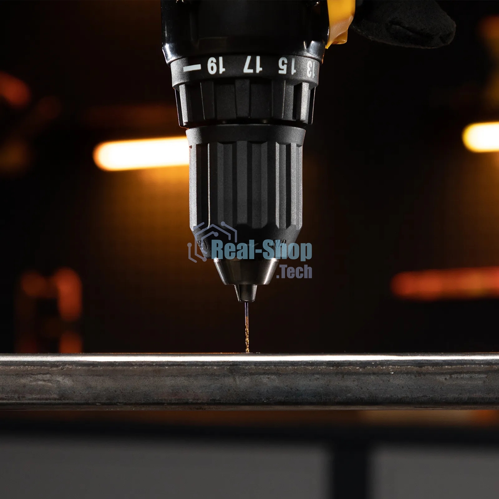 Набор сверл по металлу Denzel 1-10 мм, HSS-Tin, Golden Tip, 19 шт