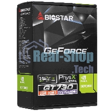 Видеокарта Biostar NVIDIA GeForce GT 730 2Gb PCI-E GT730-2Gb D3 LP (GF108) 128bit GDDR3 700/1333 DVIx1 HDMIx1 CRTx1 HDCP Ret low profile