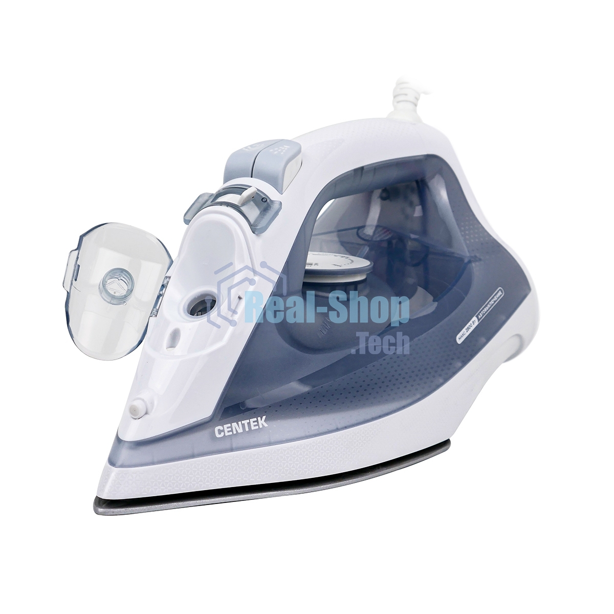 Утюг Centek CT-2308 белый, 2800 Вт, 50 г/мин, 190 г/мин, 300 мл