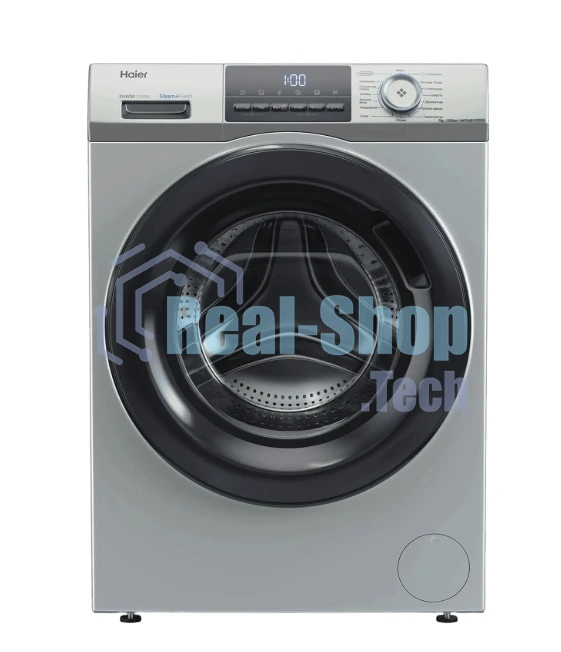 Стиральная машина Haier HW70-BP12929SE серебристый, загрузка фронтальная 7 кг, 1200 об/мин, класс A+++