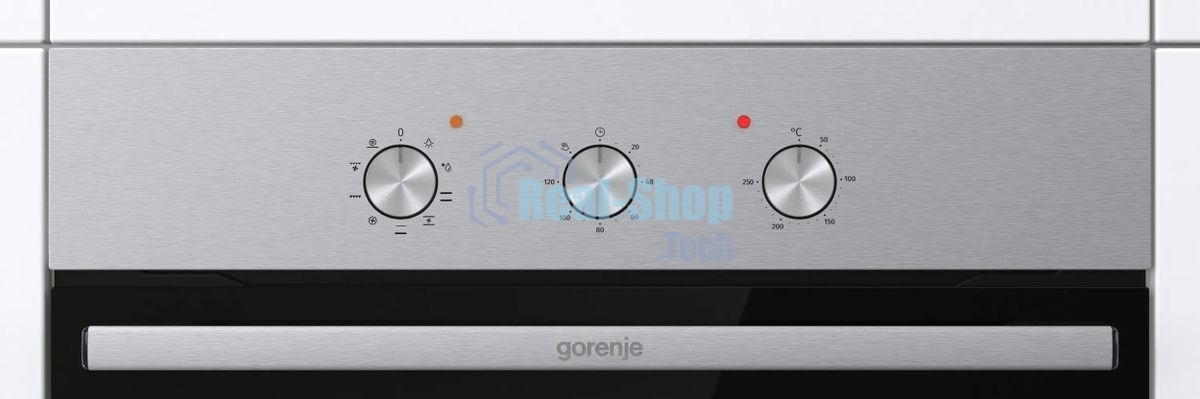 Встраиваемый духовой шкаф электрический Gorenje BO6727E03NX, черный/серебристый