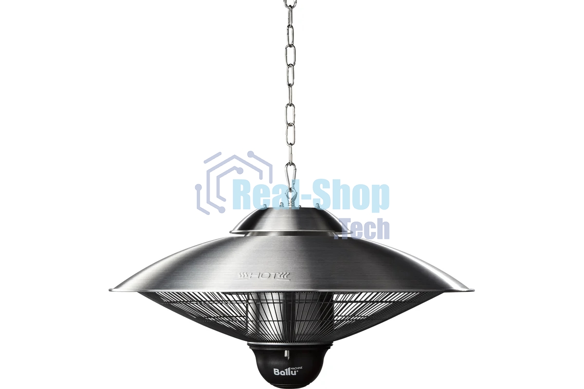 Обогреватель инфракрасный Ballu BIH-LL-2.1-S серебристый, карбоновый, 2100 Вт, 20 м2