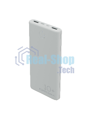 Портативный аккумулятор More choice (4610196408694) PB11-10 White 10000mAh 2USB