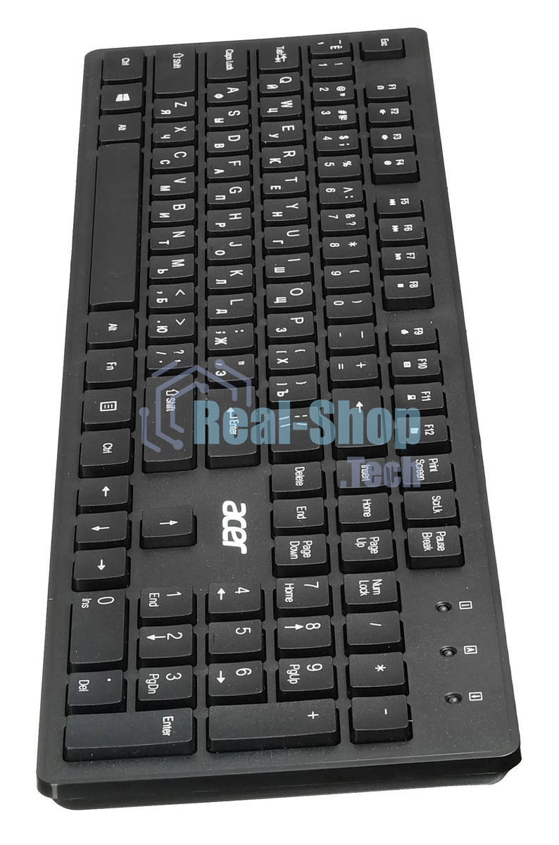 Клавиатура проводная Acer OKW020, USB, черный