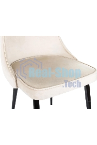 Стул для дома Бюрократ CH-K4 бежевый Holland 06 металл черный на ножках