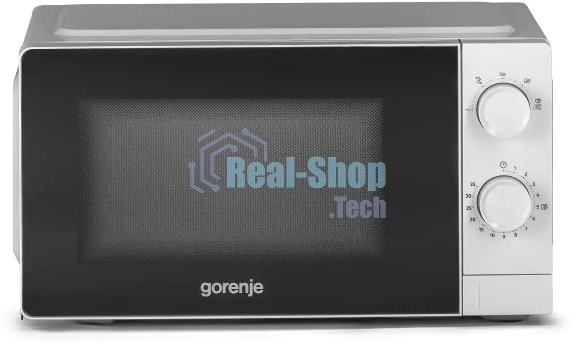 Микроволновая печь Gorenje MO20CE1W5 белый, 20 л, 700 Вт, переключатели - поворотный механизм