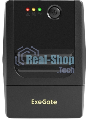 Источник бесперебойного питания ExeGate Power NB-650.LED.AVR.4C13.USB / 650 ВА / 390 Вт / 4 x IEC 320 C13