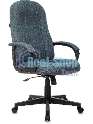 Кресло руководителя Бюрократ T-898AXSN темно-синий 38-416, крестовина пластик