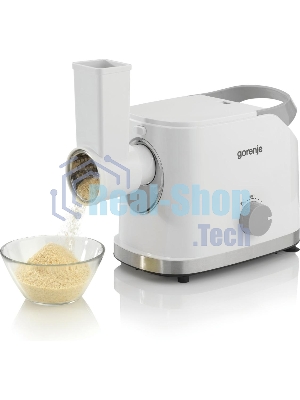 Мясорубка электрическая Gorenje MG1802SJW белый, 1800 Вт, 2.1 кг/мин, реверс, защита от перегрузки, насадки - 4