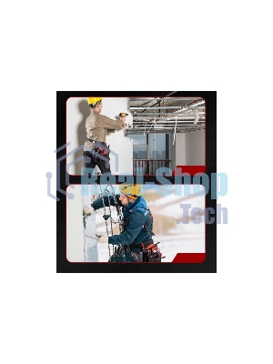 Поясная сумка монтажника Deli DL5865 250 x 250 x 110мм, 7 карманов, ткань Оксфорд 1680D, кожанные боковые карманы