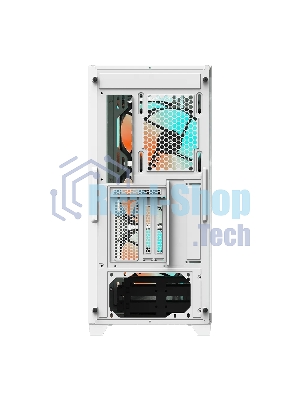 Компьютерный корпус Gigabyte C301 Glass White MidTower, ATX, USB-C x1, USB 3.0 x2, Audio I/O, GPU:400мм, Black, TG
