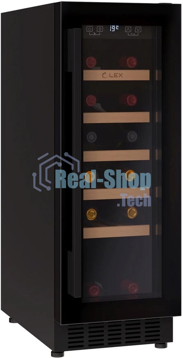 Винный шкаф LEX LWD3020BL 1-нокамерн. черный