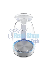 Чайник электрический Scarlett SC-EK27G104 1.7л. 2200Вт белый корпус: стекло/пластик