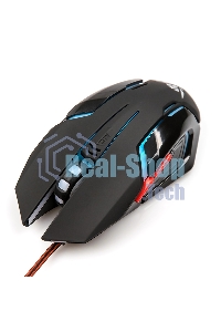 Мышь проводная Nakatomi MOG-20U черный, 2400 dpi, USB, кнопки - 6