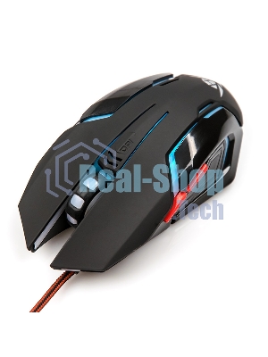 Мышь проводная Nakatomi MOG-20U черный, 2400 dpi, USB, кнопки - 6
