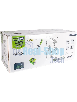 Снегоуборщик аккумуляторный GreenWorks GD40SSK4, 40V, 30 см, бесщеточный, с 1хАКБ 4 А.ч и ЗУ 2600807UB