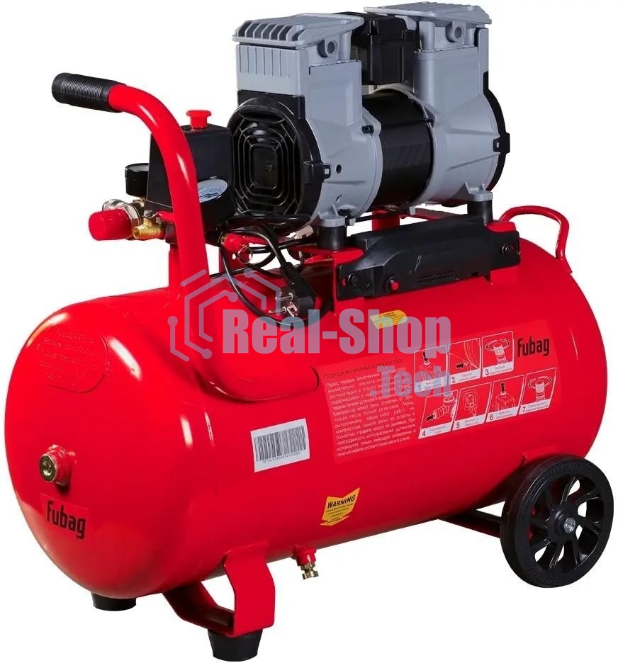 Компрессор поршневой Fubag OLS 250/50 CM2 безмасляный 250л/мин 50л 1500Вт красный/черный