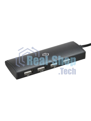 USB-концентратор Digma HUB-4U2.0-UC-B, USB-C, USB 2.0 4 порта, USB