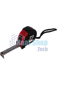 Рулетка Matrix Status magnet fixation, 7,5 м х 25 мм, обрезиненный корпус, зацеп с магнитом