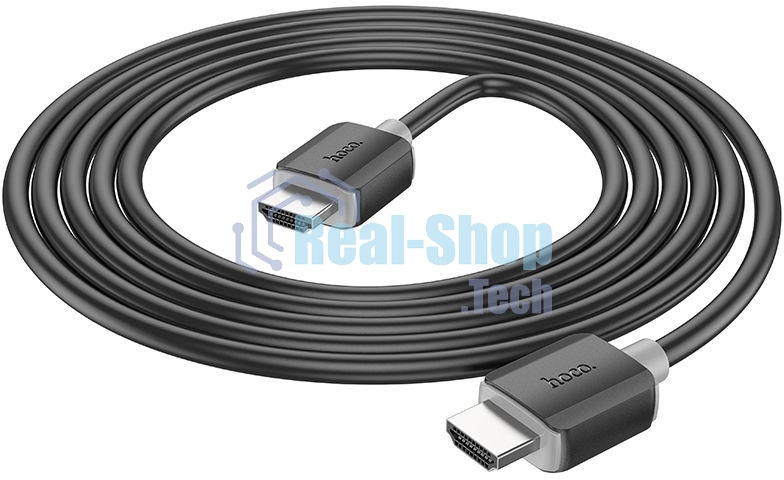 Кабель Hoco US08 ver2.0 HDMI (m) HDMI (m) 2м черный (пакет)