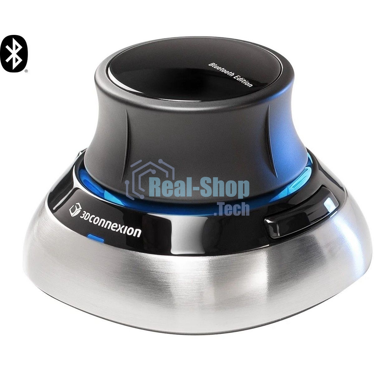 Мышь беспроводная 3DConnexion SpaceMouse Wireless (3DX-700115) черный/серебристый, радиоканал, Bluetooth, USB, кнопки - 2