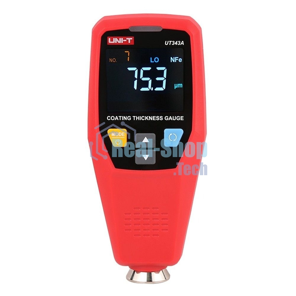 Толщиномер UNI-T UT343A диаметр измеряемой площади 20 мм, min толщина объема 0,5 мм