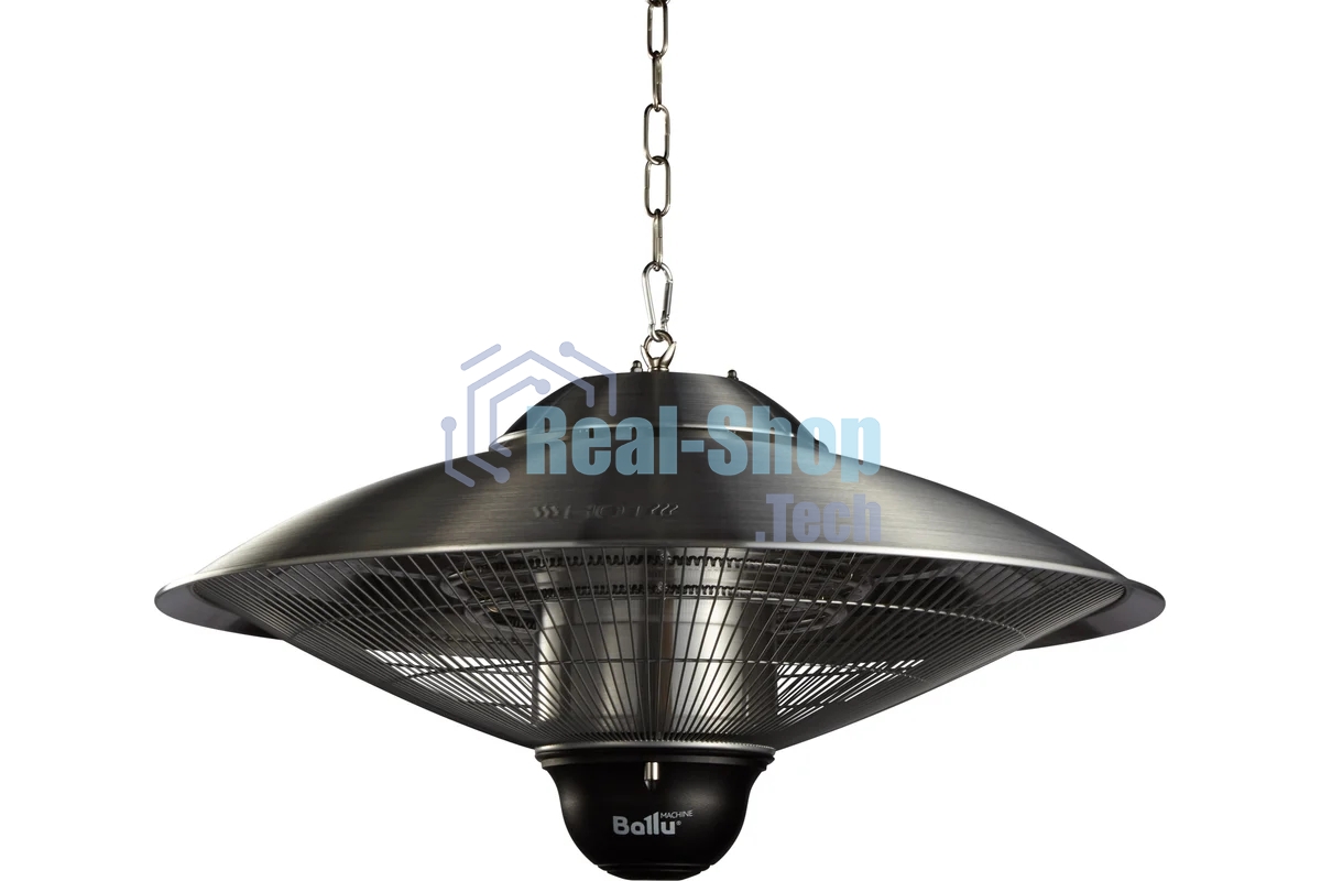 Обогреватель инфракрасный Ballu BIH-LL-2.1-S серебристый, карбоновый, 2100 Вт, 20 м2