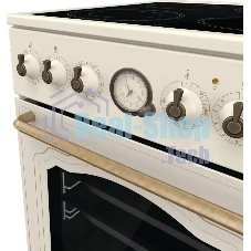 Плита электрическая Gorenje GECS5B70CLI бежевый, конфорок 4 электрических, духовка 70 л, 50 см x 85 см x 59.4 см