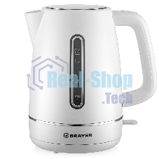 Чайник электрический BRAYER BR6103WH 2200Вт, 1.7л, белый