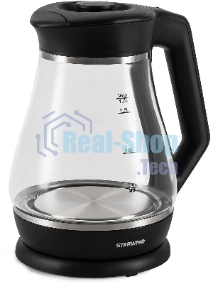 Чайник электрический Starwind SKS2035 1.7 л, 2200 Вт, черный