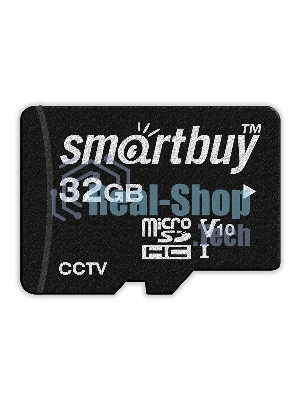 Флеш карта Smartbuy (SB32GbSDCCTV) micro SDHC 032Gb cl10 U1 V10 + адаптер
