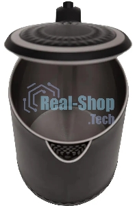 Чайник электрический Centek CT-0020 черный металл 1.7л, 2200W, бесшовная колба, двойные стенки