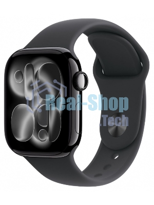 Умные часы Apple Watch Series 11 A3333 46мм OLED корп.черный Sport Band рем.черный разм.брасл.:S/M (MEUW4AM/A)