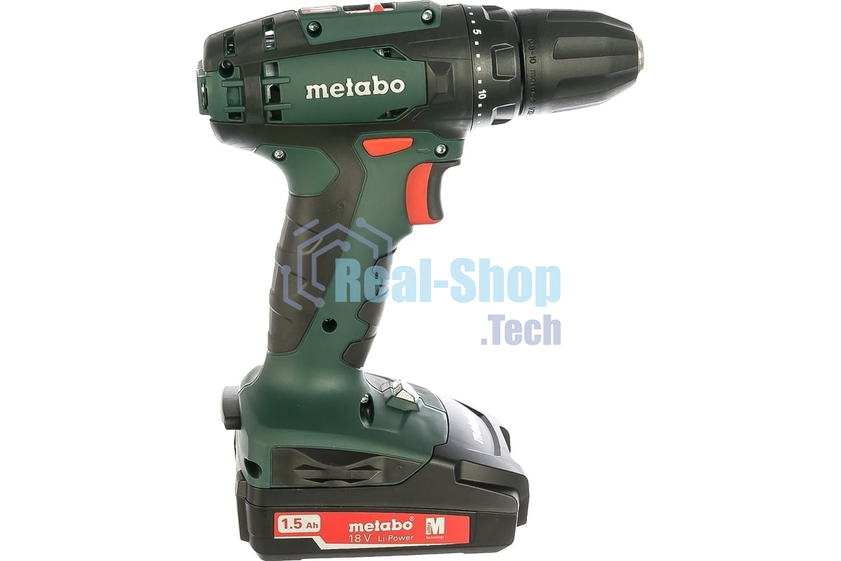 Дрель-шуруповерт Metabo BS 18 602207550 18 В, 1,5 Ач, 48 Нм, щеточный