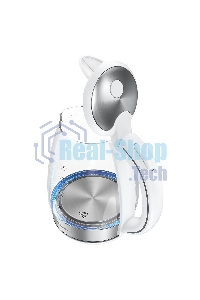 Чайник электрический Scarlett SC-EK27G104 1.7л. 2200Вт белый корпус: стекло/пластик