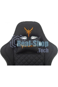 Кресло игровое Knight ARMOR черный, ромбик, эко.кожа, с подголовником, крестовина металл