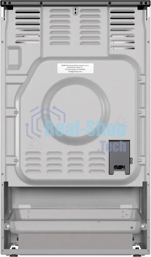 Плита электрическая Gorenje GEC5A12SG серый/черный стеклокерамика (без крышки)